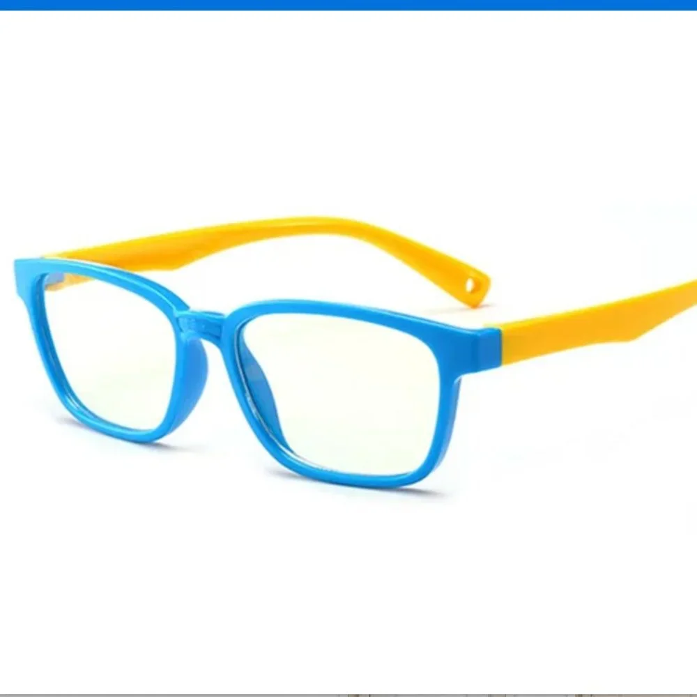 NWT Kids Blue Light Blocking Glasses, blue & yellow, ages 5-12